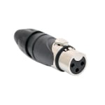Съединител XLR 3P AX3F, женски, кабелeн