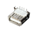 Съединител USB-A женски, платков ъглов