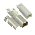 Съединител USB-B W мъжки, кабел