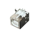 Съединител USB-B женски, платков ъглов