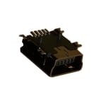 Съединител USB-B mini 5P женски, платков ъглов, SMT