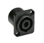 Съединител SPEAKON 4P, мъжки, панелен (26х31 мм)
