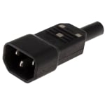 Букса захранваща AC, 3P мъжка, кабелна (IEC60320 C14)