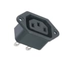 Букса захранваща AC, 3P женска, панелна (IEC60320 C13)
