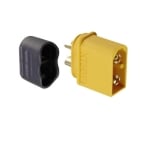 Букса захранваща DC XT60H 2P, 30A/500V, мъжка, кабелна