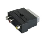 Преход SCART мъжки, 3х RCA женски, ключ