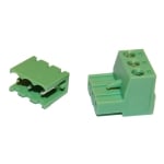 Съединител 5.00 мм 2P, 12A/300V, 2.5 мм2, прав, комплект