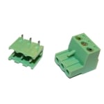 Съединител 5.00 мм 2P, 12А/300V, 2.5 мм2, ъглов, комплект
