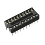 Цокъл DIP 2.54 мм, 22P (плосък щифт)