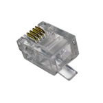 RJ11, 6P4C мъжки, кабелен
