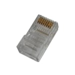 RJ45, 8P8C мъжки, кръгъл кабел