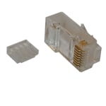RJ45, 8P8C мъжки, кръгъл кабел, CAT-6