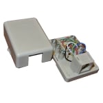 Телефонна розетка RJ12, 6P6C, (42x58x24 мм)