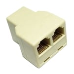 Преход RJ11 6P4C женски, 2х RJ11 6P4C женски