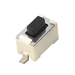 Бутон за платка 6x3.5 мм, Н:4.3 мм, 2P (ON)-OFF, 50mA/12VDC, SMD