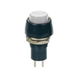 Бутон незадържащ M10, Ф15 мм, OFF-(ON), SPST, 1A/250VAC, БЯЛ