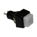 Бутон незадържащ M10, 15х15 мм, OFF-(ON), SPST, 1A/250VAC, БЯЛ