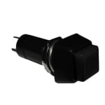 Бутон задържащ M12, 15х15 мм, OFF-ON, SPST,1A/250VAC, ЧЕРЕН