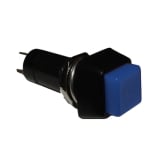Бутон задържащ M12, 15х15 мм, OFF-ON, SPST,1A/250VAC, СИН