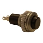 Бутон незадържащ M10, Ф12 мм, OFF-(ON), SPST, 0.5A/250VAC, ЧЕРЕН