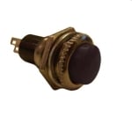 Бутон незадържащ M12, Ф14 мм, OFF-(ON), SPST, 2A/250VAC, ЧЕРЕН