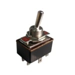 Превключвател с лост М12, 6P, 2х ON-ON, 3A/250VAC