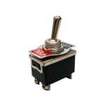 Превключвател с лост М12, 4pin, 2х ON-OFF (2 положения - 2 контактни групи), 15A/250VAC