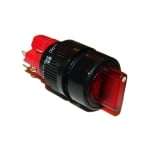 Превключвател ротационен светещ М16, Ф18 мм, ON-OFF, 5A/250V, 2A/24V, 250V ЧЕРВЕН
