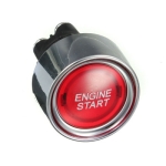 Бутон незадържащ с подсветка М22, SPST, OFF-(ON), 50A/12V DC, ЧЕРВЕН