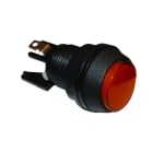 Бутон за игрална машина светещ M24, Ф33 мм, (ON)-ON, 6A/250VAC, ЧЕРВЕН