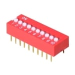 Превключвател DIP-10C, 25mA/24VDC
