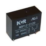 Реле NRP12, 24VDC, 10A/240VAC, 10A/30VDC, SPDT