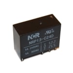 Реле NRP13, 24VDC, 5A/240VAC, 5A/30VDC, DPDT