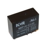 Реле NRP14, 12VDC, 16A/240VAC, 16A/30VDC, SPDT