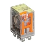Реле NNC68AZL-2Z-12, 12VDC, 12A/240VAC, 12A/28VDC, DPDT