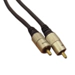 Кабел RCA мъжки, RCA мъжки (Ф6 мм) CCS, 5 м