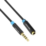 Кабел 3.5 мм мъжки 4 pin, 3.5 мм женски, СТЕРЕО, 2 м
