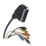 Кабел SCART мъжки, 6x RCA мъжки (Ф9 мм) CCS, 1.5 м