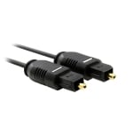 Кабел оптичен TOSLink мъжки, TOSLink мъжки Ф2.2 мм, 1.5 м