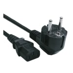 Кабел захранващ SCHUKO ъглов, (C13) женски, 1.8 м