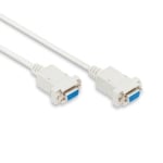 Кабел DB9 женски, DB9 женски, null-modem, 3 м