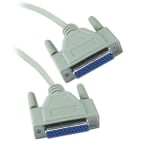 Кабел DB25 женски, DB25 женски, null-modem, 1.8 м