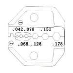 Челюсти кримпващи HT-336J, коаксиални