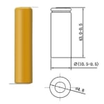 Батерия AAA 1.2V, 350 mAh, Ni-CD (изводи)