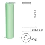 Батерия 5/4AAA 1.2V, 1000 mAh, Ni-MH (изводи)
