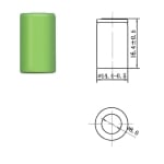 Батерия 1/3AA 1.2V, 180 mAh, Ni-CD (промишлен тип)