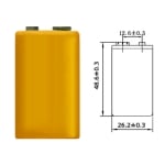 Батерия E 9V, 120 mAh, Ni-CD