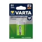Батерия E 9V, 200 mAh, Ni-MH, VARTA