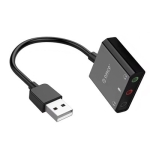 Звукова Карта USB ORICO SKT3-BK, 3x Aux (4-pin)