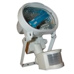 Прожектор с PIR датчик FL-150D, 150W (лампа R7s), овален